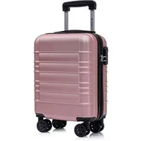 YONSLY Hartschalen-Trolley Hartschalen-Reisekoffer Trolley mit 4 Rollen und Zahlenschloss, 4 Rollen, leicht, robust und komfortabel für Kurztrip bis Urlaubsreise