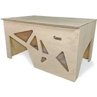 ELMATO Nagerhaus Elmato 12138 Alpha Hasenhaus Nagerhaus aus Holz, 43x28x25cm