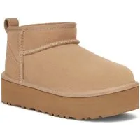 UGG UNISEX, KIDS' CLASSIC ULTRA MINI PLATFORM Schlupfboots, Plateaustiefel, Boots, Winterboots mit Logo-Aufnäher an der Ferse