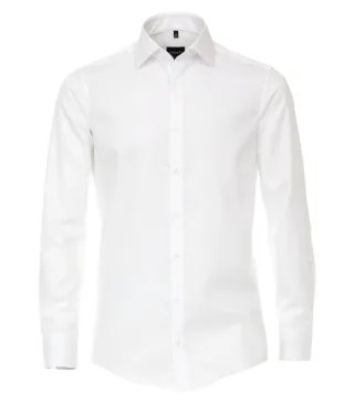 VENTI - Twill Hemd unifarben extra langer Arm 72cm weiss - Gr. - 40