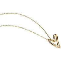 Pandora Herzkette 364669C01-60, Damenkette Herz Goldfarben mit Steinen
