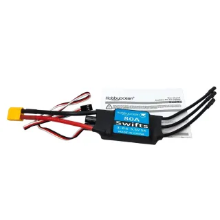 Hobbyocean 80A ESC 2-7S with 5V/5A BEC XT60 Plug For RC Airplane Fixed Wing Jet