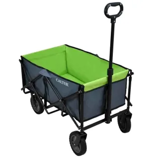 [EU Direct] CALTER Folding Camping Cart Wagon Utility Kids Wagon Outdoor Garden Foldable Utility Beach Trolley Cart Camp