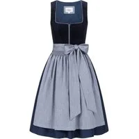 Nübler Dirndl Mini-Dirndl Florentine in Royalblau von Nübler - Rocklänge 60 cm