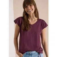 CECIL V-Shirt mit Cut-Out Detail