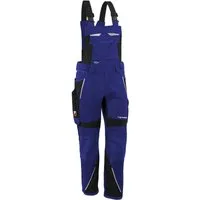 Qualitex Workwear Arbeitslatzhose Latzhose "IRON" kornblau/schwarz, Gr. L46