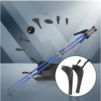 Melko Nordic-Walking-Stöcke Wanderstöcke Nordic Walking Teleskop Stöcke Antischock Aluminium (Stück, Premium Qualität), Teleskopstock