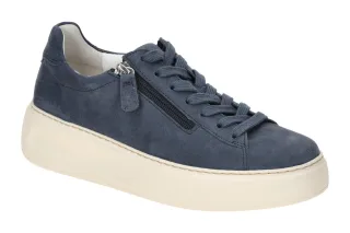 Gabor 66.488.36 FLORENZ Damen-Sneaker Blau River Lederschuhe Comfort