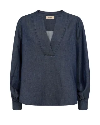 MOS MOSH - MMYen Denim Blouse dark blue - Gr. - XS