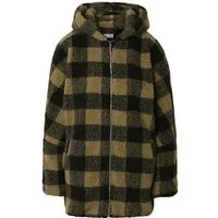 URBAN CLASSICS Winterjacke Urban Classics Damen Ladies Hooded Oversized Check Sherpa Jacket (1-St)