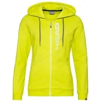 Head Kapuzenpullover Kapuzenjacke (Hoodie) Club Greta gelb/weiss Damen