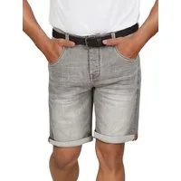 DENIMFY Jeansshorts Herren Shorts DFBo Regular Fit Bermudashorts mit Gürtel