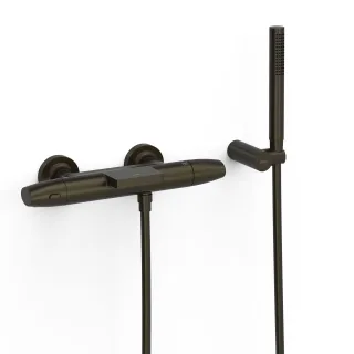 Tres Wannenthermostat Aufputz Over wall Anti Kalk Messing Handbrause , 19017479KMB 19017479KMB