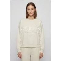 BOSS ORANGE Sweater Ever Premium Damenmode im Oversized Fit, Rundhalsform