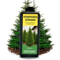 TronicXL Langzeitdünger 1L Langzeit Koniferendünger organisch Dünger Koniferen Flüssigdünger, Flüssigdünger, Douglasien Zedern Eibe, 1-St., Organischer 1 Liter, 1000ml Thujendünger Flüssig Fichten
