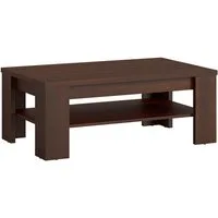 Lomadox Couchtisch IMPERIA-129, Nussbaum 110 cm mit Ablage Wohnzimmertisch Tisch Sofatisch braun