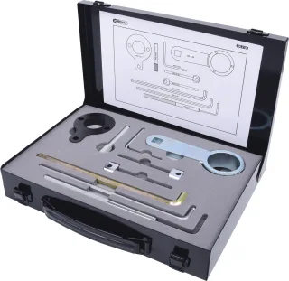 KS Tools Motoreinstell-Werkzeug-Satz für VAG, 9-tlg, Audi, Seat, Škoda, Volkswagen - 400.2120
