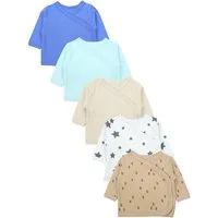 TupTam Wickelshirt TupTam Baby Jungen Langarm Wickelshirt Baumwolle 5er Set