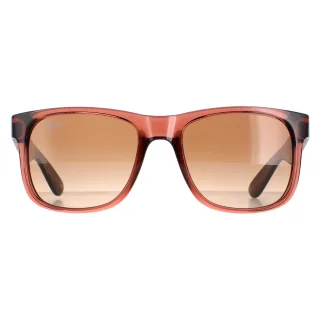 Ray-Ban Rectangle Unisex Transparent Hellbraun Braun Gradient Justin 4165