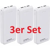 OUTMARK SWIFTER 20.000mah, 2x USB-A Ausgang, 1x USB-C Ladeeingang Akku Powerbank 20000 mAh, Fast Charge 2 x 2,4A