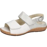 Waldläufer K-HELIETT Sandale Sommerschuh, Keilsandalette, Metallic-Look, in Extraweite K