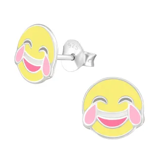 Emoji Ohrringe aus 925 Silber