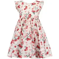 Blue Seven A-Linien-Kleid Blue Seven Mädchen Kleid Kurzarm Kirschen off-white (kein Set, 1-tlg)