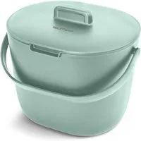 YourCasa Biomülleimer Küche 6L für alltäglichen Biomüll Spülmaschinenfest mit Sieb, Spülmaschinenfest, 6L Fassungsvermögen