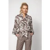 Monari Klassische Bluse Bluse Blume allover Regular fit mit Blumenmuster