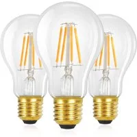 Nettlife LED-Leuchtmittel Glühbirne 6St 4W 2700K E27 Vintage Edison A60 Leuchtmittel, E27, 3 St., Warmweiss