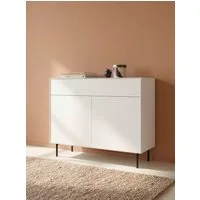 LeGer Home by Lena Gercke Lowboard Essentials, Kommode, Anrichte, Kombikommode, Schrank mit Metallfüßen, Breite: 111 cm, UV lackiert, Push-to-open-Funktion