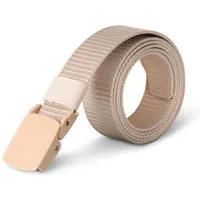 hemmy Fashion Stoffgürtel Canvas Gürtel 130cm (1-St., Stück) Verstellbarer Arbeitsgürtel ohne Löcher, Gürte mit Kunststoffschnalle