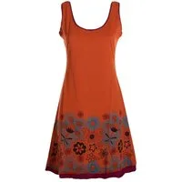 Vishes Tunikakleid Damen Longshirt-Kleid armlos Mini-Kleid Tunika-Kleid Shirtkleid Boho, Goa, Hippie Style