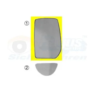 Au?enspiegelglas rechts oberer Teil beheizbar Ford Transit