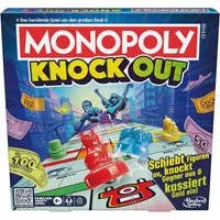 Hasbro Spiel Monopoly Knockout extra Harte Version bis zu 8 Spieler für Familien 8+, Monopoly Knockout