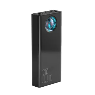 Baseus 65W USB PD 30000mAh Power Bank PD QC3.0 FCP SCP Fast Charging External Battery Charger 3 Inputs & 5 Outputs with