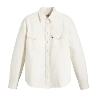 Levi's Damen Ikonisches Western-Denim-Hemd mit langen Ärmeln (Ecru)