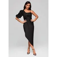 OMBRE Abendkleid Elegantes Abendkleid mit Asymmetrie
