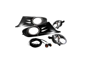 Original Kufatec Nebelscheinwerfer + Gitter + Kabelbaum SET für VW Golf 6 VI