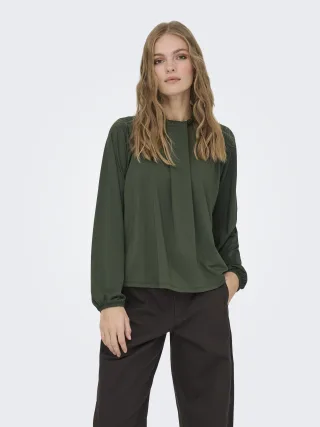 JDY - JDYBASTA L/S DETAIL FRONT TOP JRS Rosin - Gr. - XS