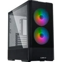 LANCOOL 207 , Tower-Gehäuse schwarz, Tempered Glass