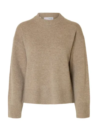 selected men - Strickpullover - Slfcille braun - Gr. - M