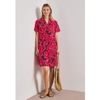 STREET ONE Druckkleid Knielanges Sommerkleid, Kurzarm, bedruckt