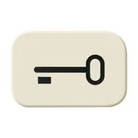 Tastersymbol Schlüssel 2525 TR mit Symbolen weiß, Retail