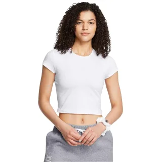 Under Armour - "Meridian" T-Shirt für Damen, kurz geschnitten (Weiß)