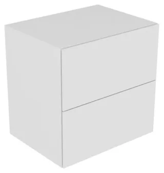 Keuco Sideboard Edition 11 31323, 2 Front-Auszüge, cashmere/Glas cashmere, 31323180000 31323180000