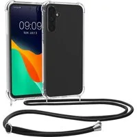 kwmobile Etui Necklace Case für Samsung Galaxy A55 5G, Hülle Silikon mit Handykette - Band Handyhülle
