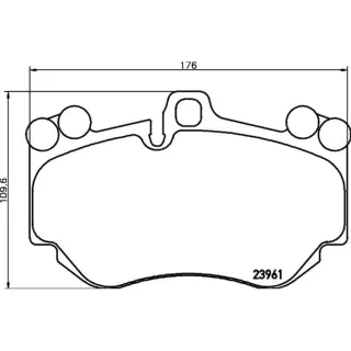 Hella Bremsbel?ge vorne Audi R8 Lamborghini Hurac?n Porsche Cayenne 5,2