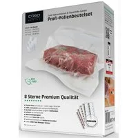 Caso Vakuumier-Folienrollen 1233, Zubehör für alle Balken-Vakuumierer der Caso Modelle Rommelsbacher LAICA WMF Gastroback Foodsaver Genio Solis, insgesamt 100 Stk.