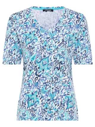 Olsen - T-Shirt Short Sleeves aruba blue - Gr. - 48